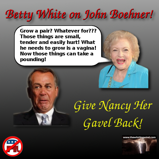 Gallery - Betty White On John Boehner Meme.