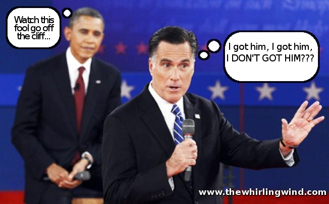 Mitt Romney going off the cliff - Debate #2