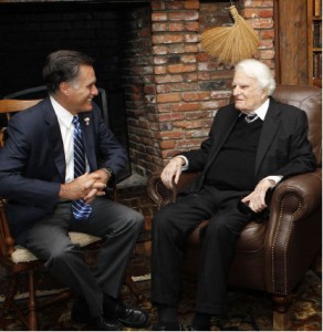 Billy Graham meets Mitt Romney