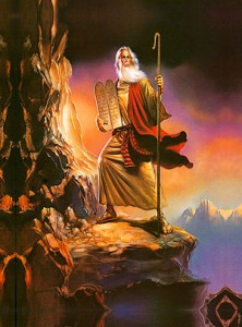 Moses Bringing Down the 10 Commandments