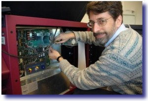 Computer Scientist Ed Felton at work