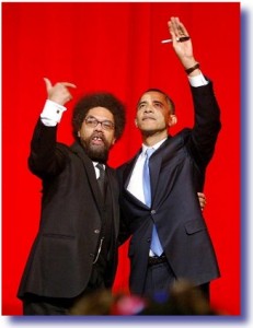 Cornel West and President Obama during happier times.