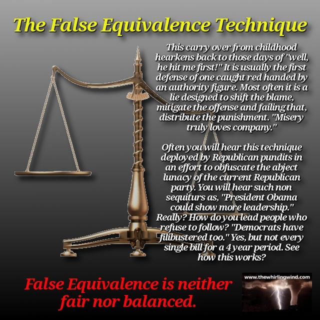False Equivalence Meme