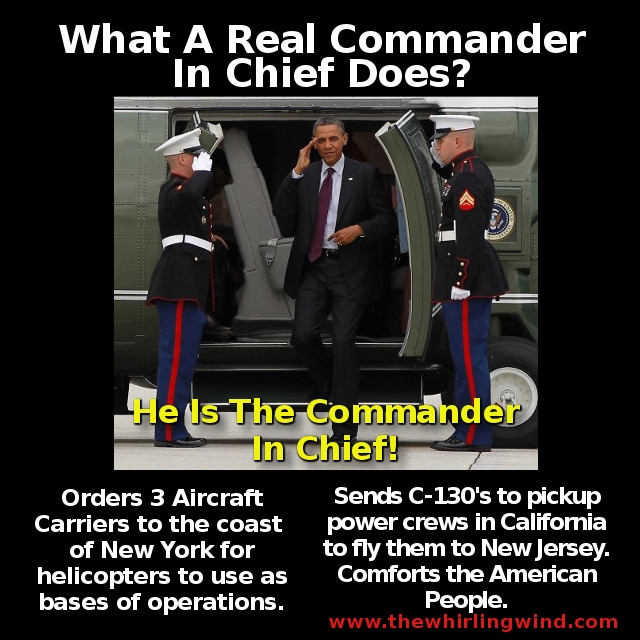 How A Real President Responds To Crisis